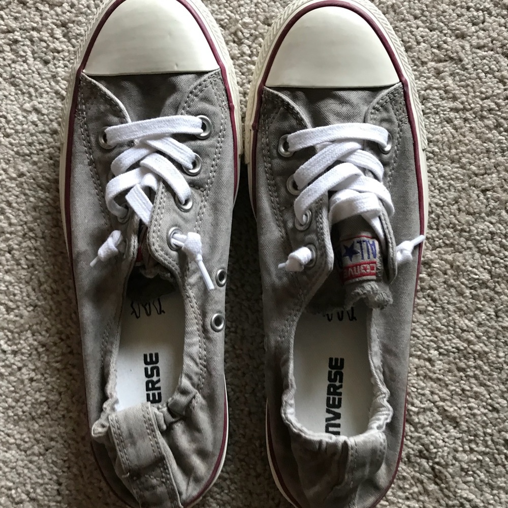 Women’s Converse slip on shoes.